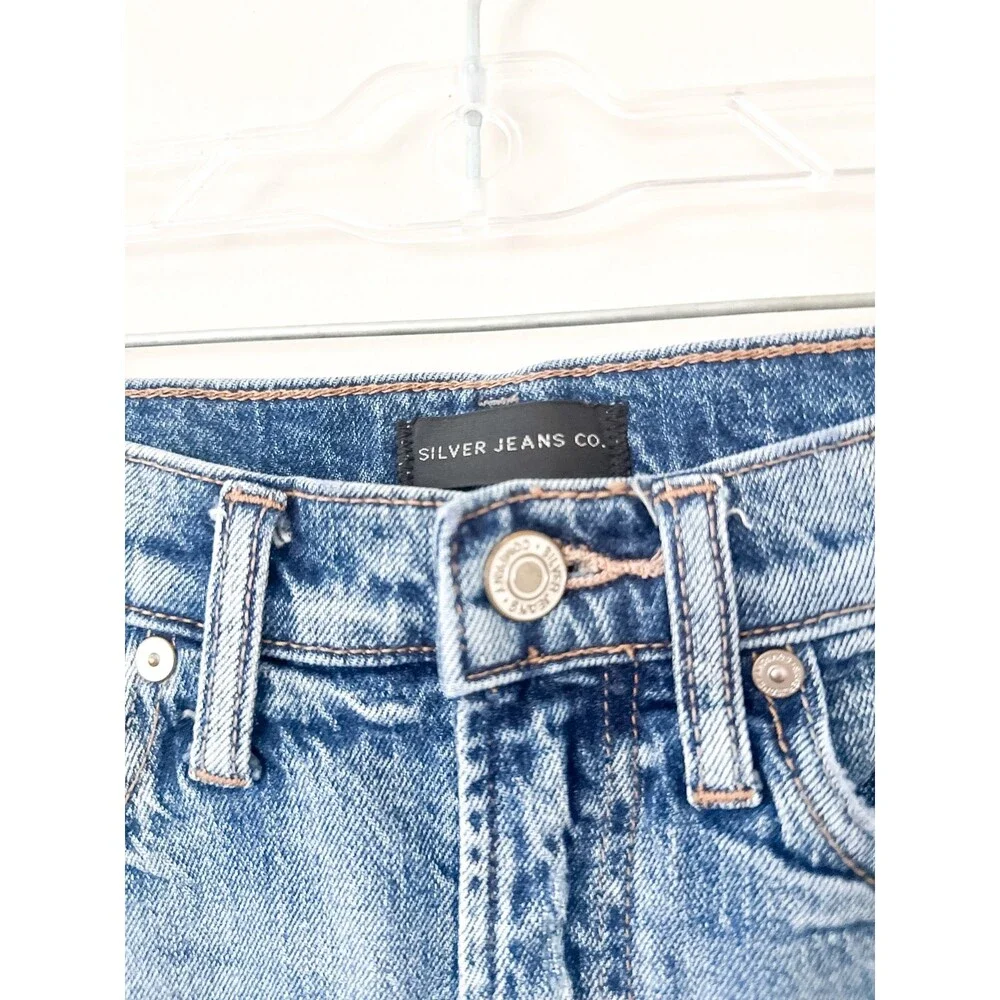 Y2K Silver Jeans Denim Skirt SZ 28 Low Rise 2000s Indie Sleaze Coquette Festival